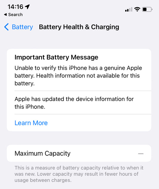 十萬個為什麼 - iPhone 更換電池後為何無法正常顯示電池健康情況 ?